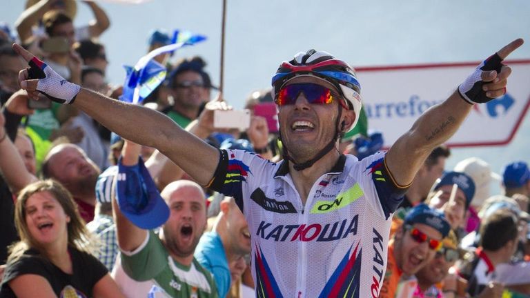 Joaquim Rodriguez climbed to victory on stage 15