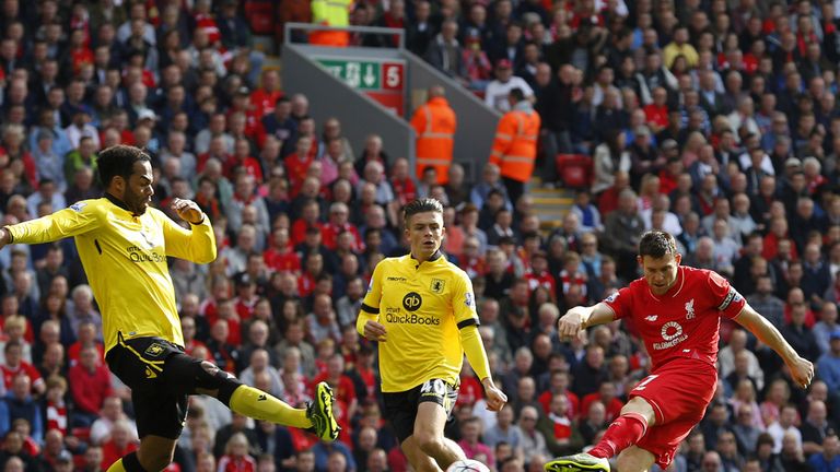 James Milner handed Liverpool the lead