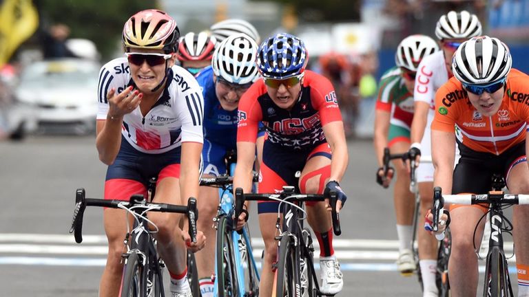 Armitstead was in tears as she crossed the finish line