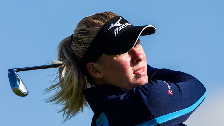 Larsen holds a one-shot lead after the first round in Sweden