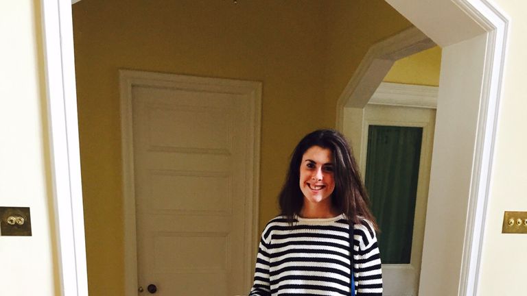 Olivia Breen all set for her travels with some essentials!