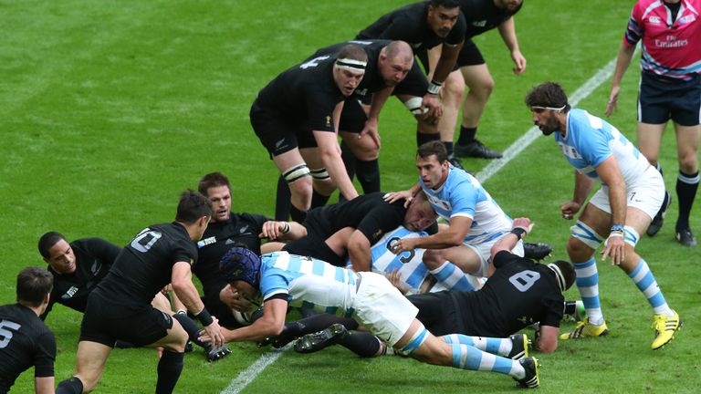 Guido Petti Pagadizabal was forced off injured after scoring Argentina's only try