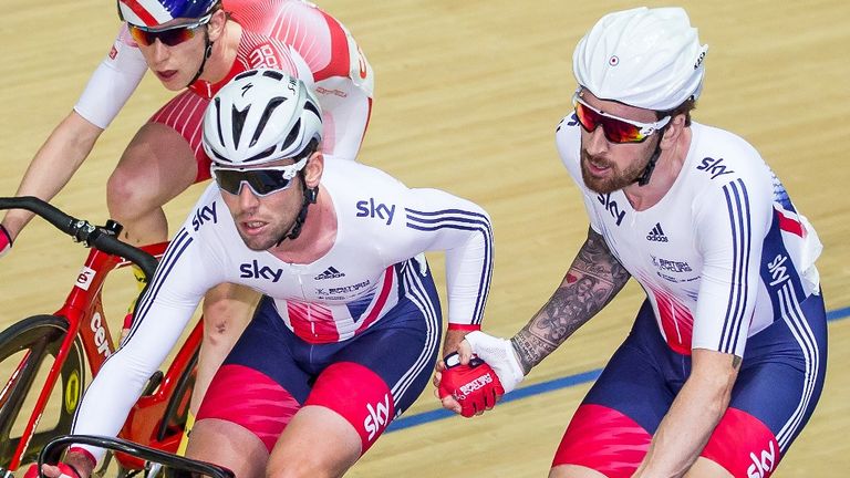 Cavendish (left) and Wiggins (right) will team up in the Madison (Picture: SWpix.com)