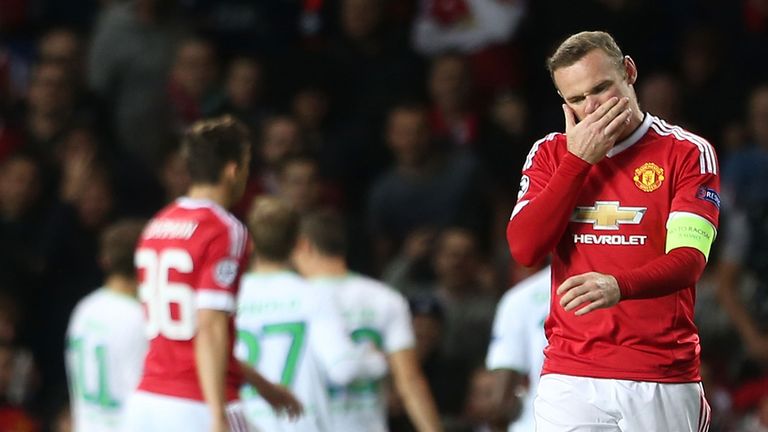 Rooney had an indifferent night in front of goal for United