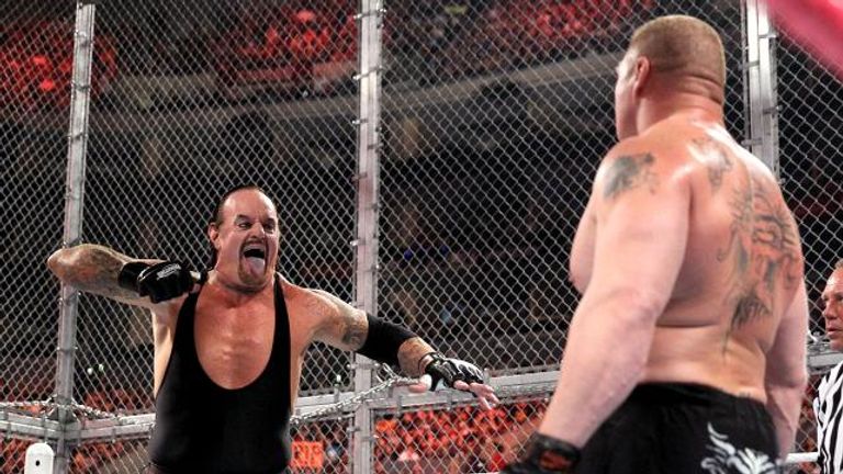 The Undertaker and Brock Lesnar had an epic brawl