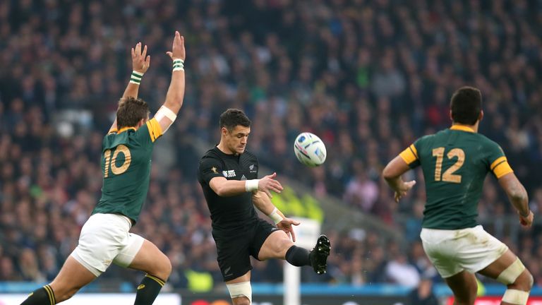 Dan Carter kicked two conversions, a drop goal and a penalty
