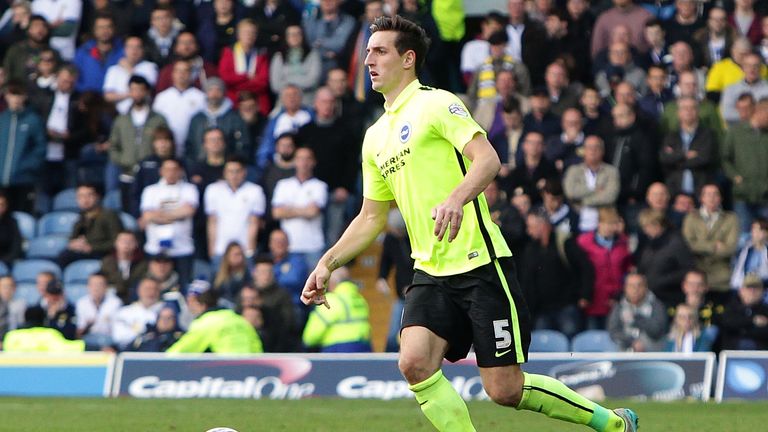 Brighton defender Lewis Dunk is suspended