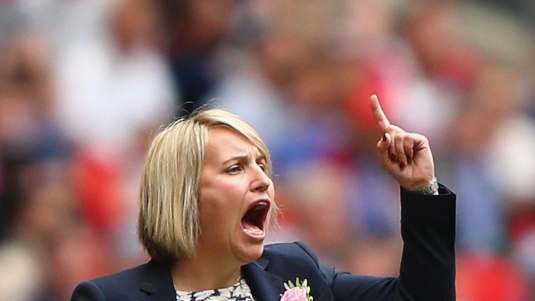 Chelsea Ladies boss Emma Hayes is the only female boss in England's top-flight