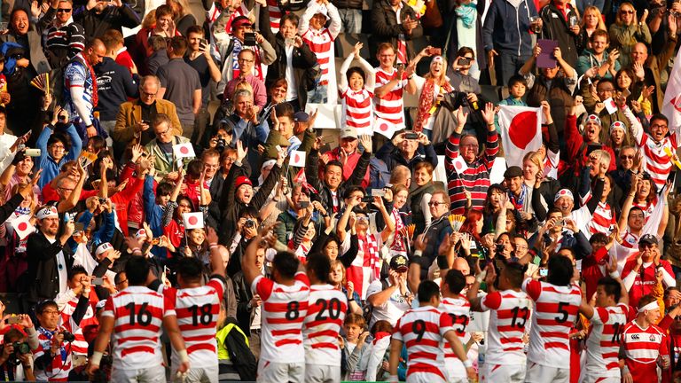Japan gained many new fans following their performance at the Rugby World Cup