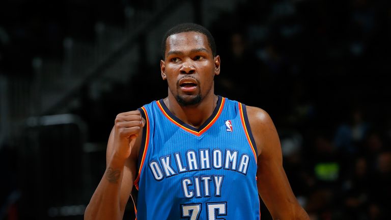 The Oklahoma City Thunder hope Kevin Durant can stay fit this season