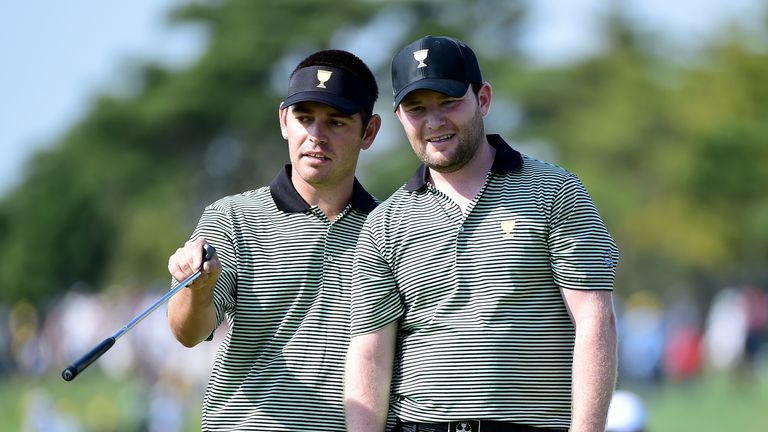 Louis Oosthuizen and Grace have played together for the International Team at the Presidents Cup