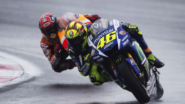 Valentino Rossi clashed with Marc Marquez at the Malaysian Grand Prix