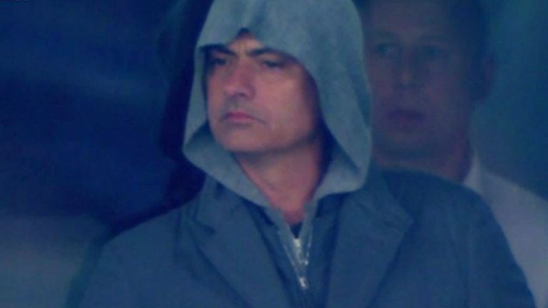 Chelsea boss Jose Mourinho was spotted in Kiev last week by the Sky Sports cameras