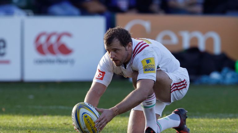 Nick Evans of Harlequins who kicked 28 points against Bath