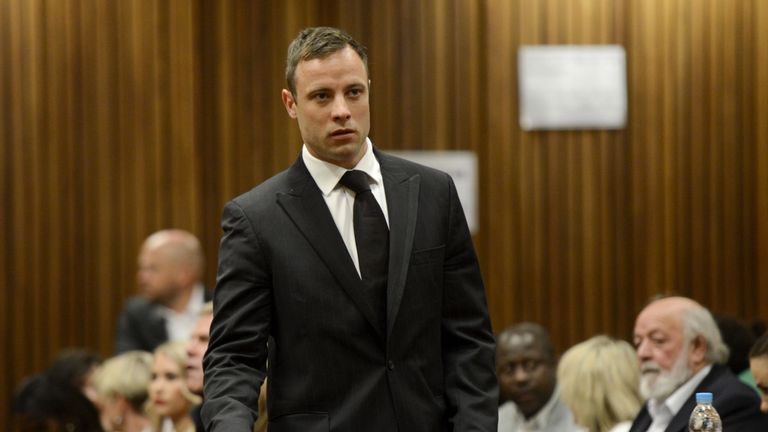 Pistorius during his trial at Pretoria High Court last year