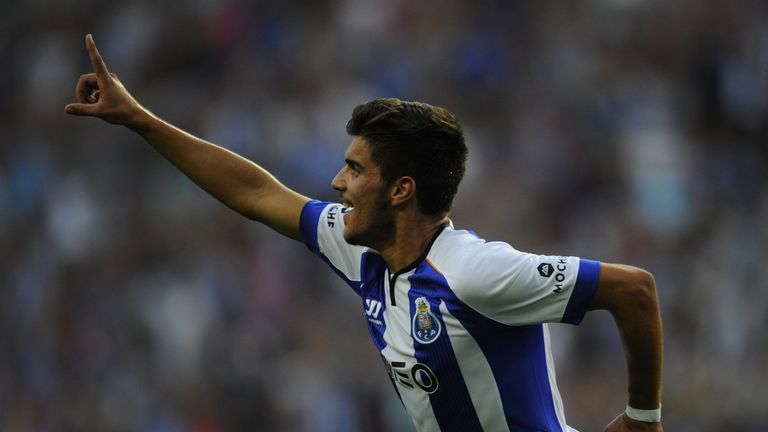 Neves celebrates scoring on his debut against Maritimo