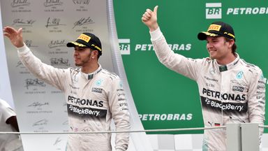 Aiming to sign off on a high: Lewis Hamilton and Nico Rosberg 