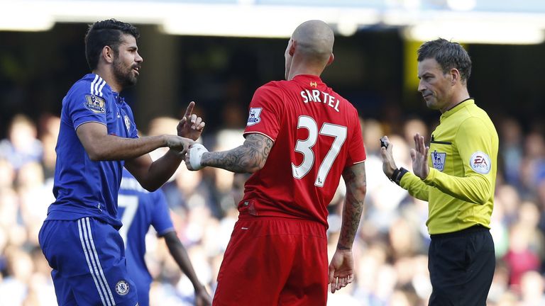 Chelsea's Diego Costa (left) will not face FA punishment