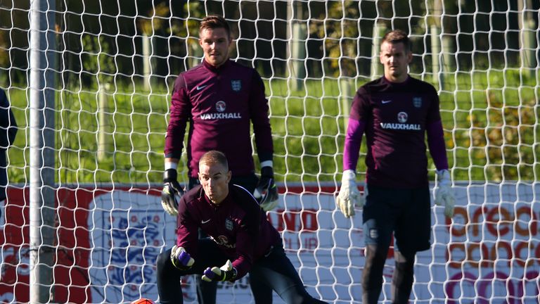 Butland is currently behind Joe Hart in the England pecking order
