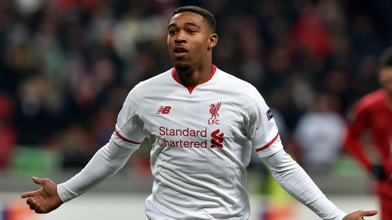 Jordon Ibe celebrates his goal against Rubin Kazan in the Europa League