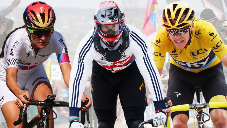 From left, Lizzie Armitstead, Liam Phillips and Chris Froome have all been at the top of their sport in 2015