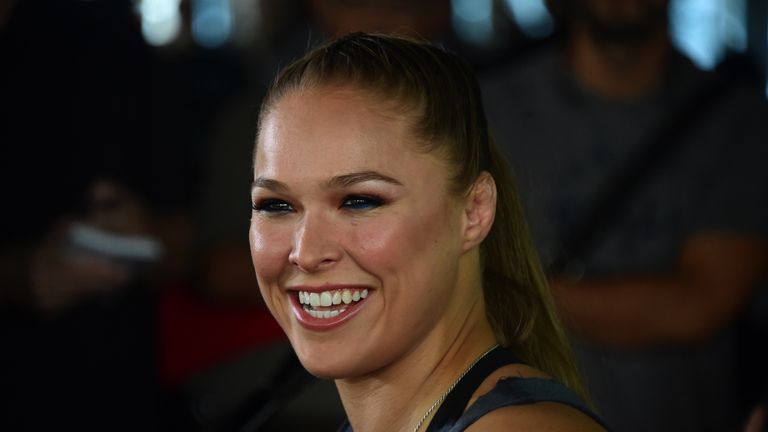 Ronda Rousey defends her UFC women's bantamweight title against Holly Holm.
