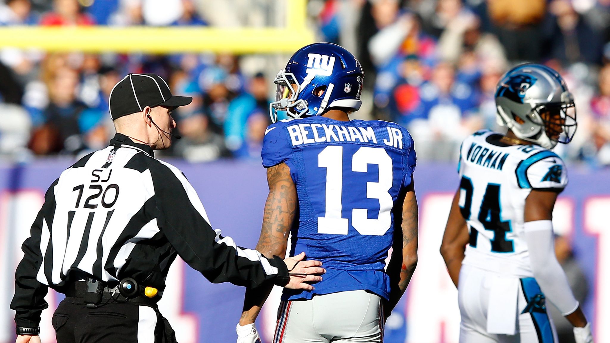 Giants' Odell Beckham Jr. to be fined for throwing punch during game