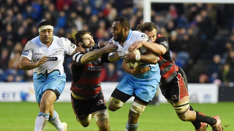 Edinburgh's pack put the reigning champions under relentless pressure at the breakdown