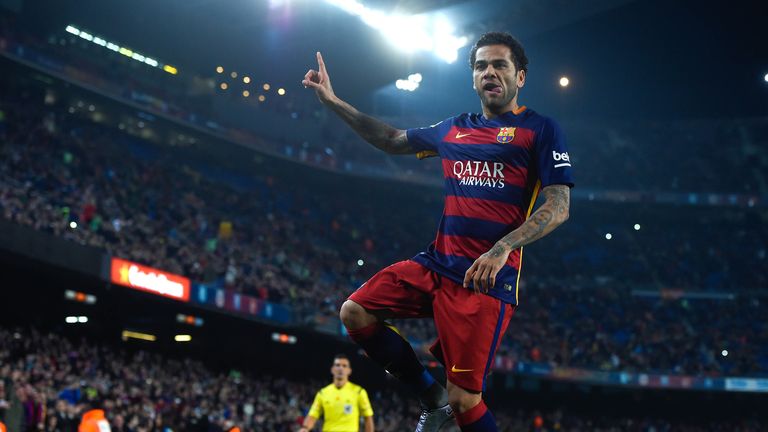 Alves will leave Barcelona this summer and has been heavily linked with a move to Juventus