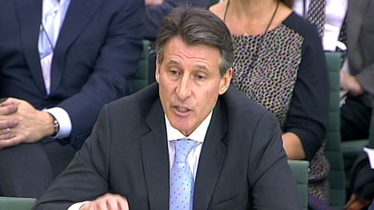 Coe gives evidence to the Commons Culture, Media and Sport committee in the House of Commons