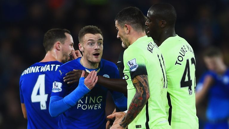 Jamie Vardy could cause Manchester City problems at the Etihad