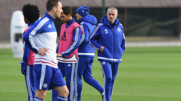 Mourinho took training on Thursday before being sacked