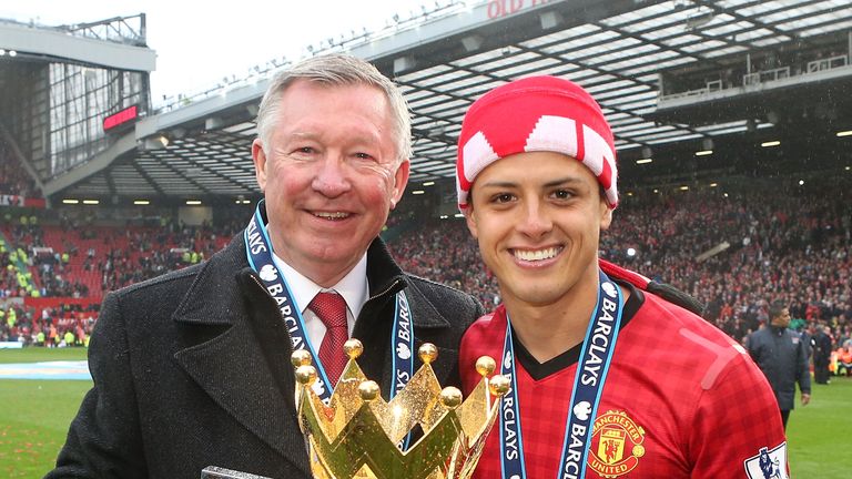 Hernandez won two Premier League titles with United