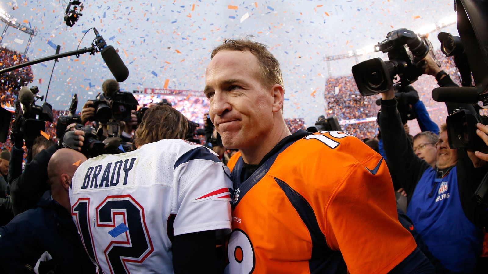 Peyton Manning & Tom Brady Denver Broncos vs. New England