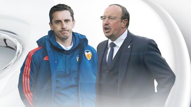 Gary Neville and Rafa Benitez come head-to-head in La Liga on Sunday