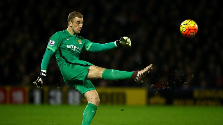 Joe Hart has a passing accuracy of 54.08 per cent