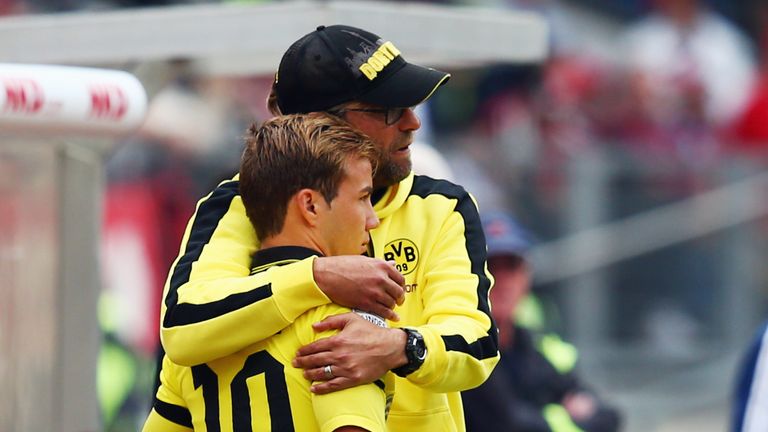 Klopp helped bring Mario Gotze through the ranks at Borussia Dortmund