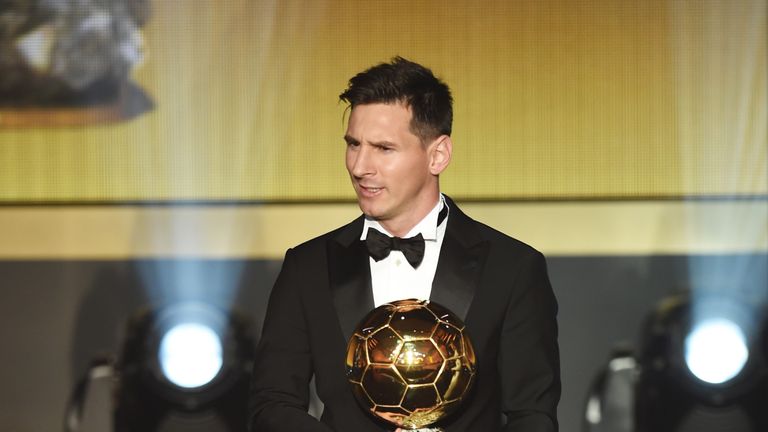 Lionel Messi has won the trophy five times, a joint record with Cristiano Ronaldo