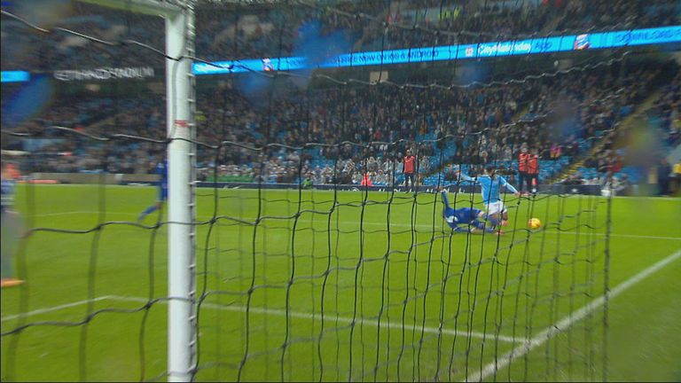 Raheem Sterling falls under John Stones' challenge, but did Dermot Gallagher think it was a penalty?