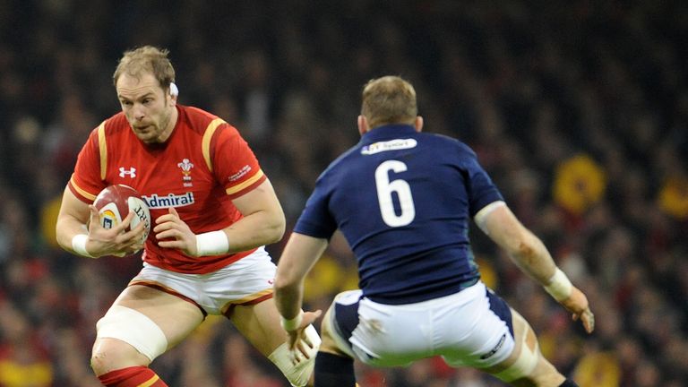 Alun Wyn Jones once again led from the front for Wales