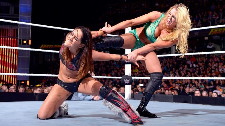 Brie Bella and Charlotte met in a Divas Title tussle