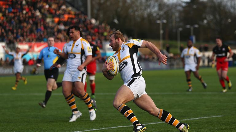 Dan Robson was one of three players to dot down twice for Wasps