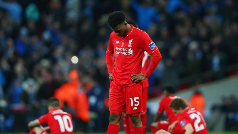 Daniel Sturridge did not take a spot-kick as Liverpool lost 3-1 on penalties