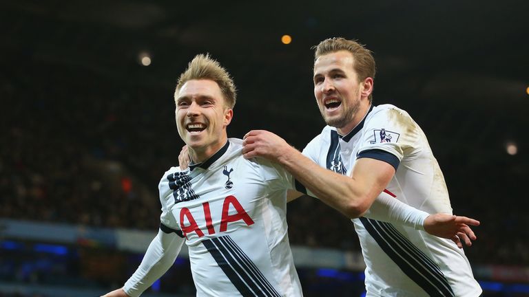 Goals from Christian Eriksen and Harry Kane earned Tottenham a 2-1 win at the Etihad