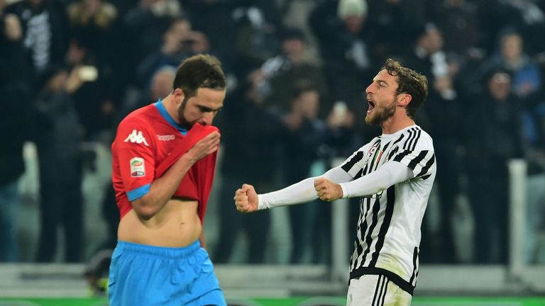 Victory over Napoli in February helped Juventus towards a fifth-straight Serie A title