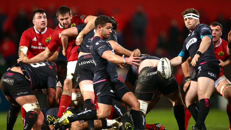 Ospreys scrum-half Rhys Webb made his return from injury