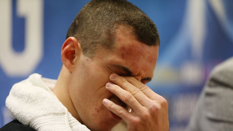 Scott Quigg was dejected after tasting defeat for the first time