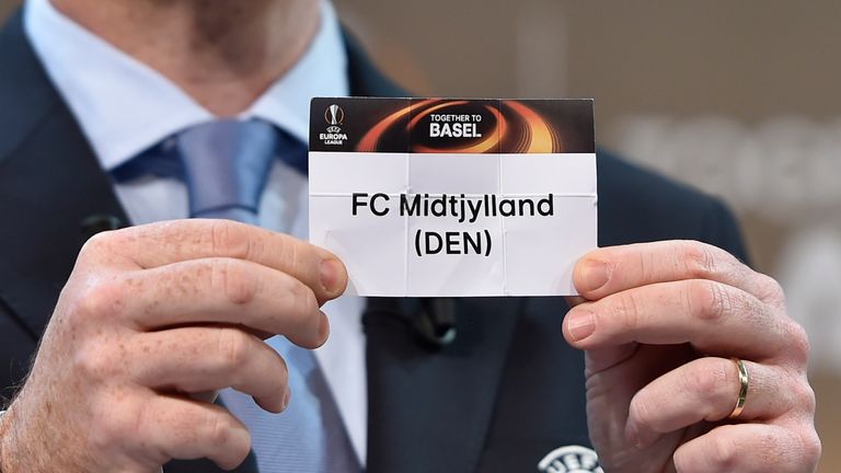 FC Midtjylland are Manchester United's Europa League opponents
