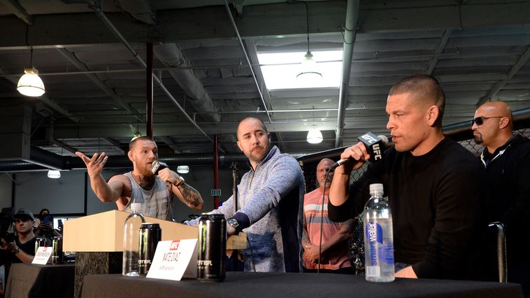 Tensions have run high between Conor McGregor and Nate Diaz in the build-up to their fight