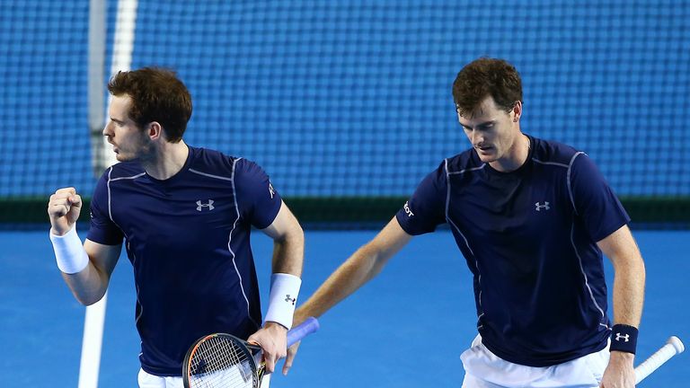 Andy Murray and Jamie Murray will compete in the doubles